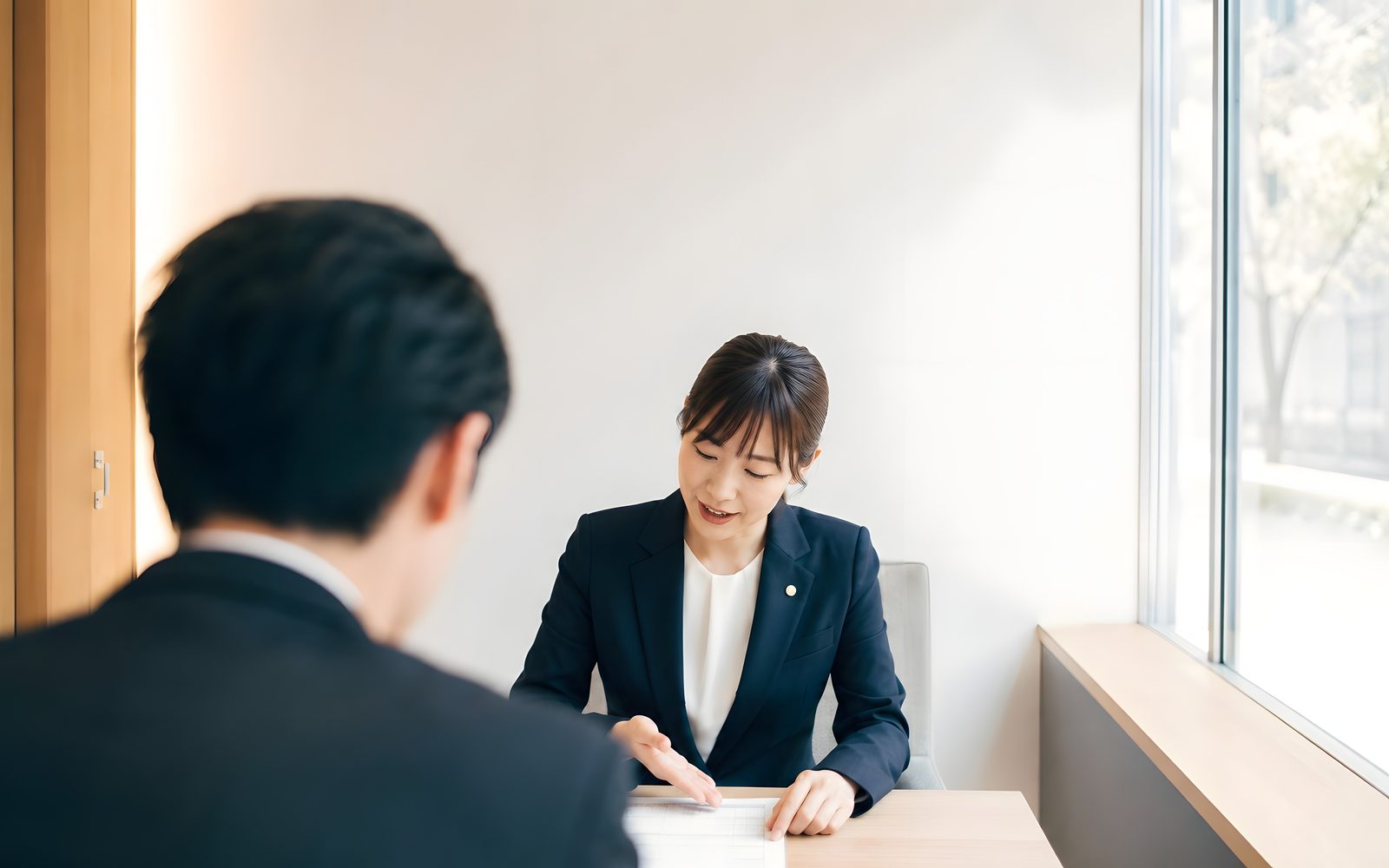 事務所⁠で⁠の相談⁠の様子